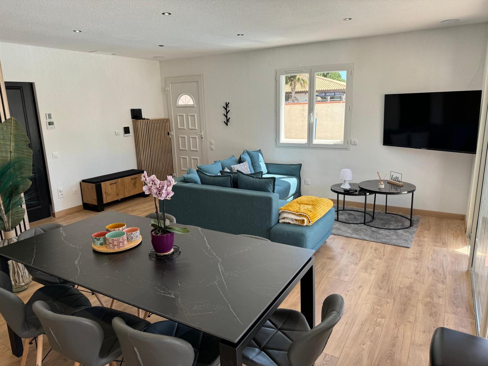 לה ברקרה Villa La Lagune Piscine Et Spa Prives 8 Couchages Parking Prive Et Borne De Recharge Electrique חדר תמונה